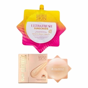 Hikari Skin Essentials Ultra Fresh & Premium Sun Perfect Tinted Sunscreen - 50ml each-BUNDLE