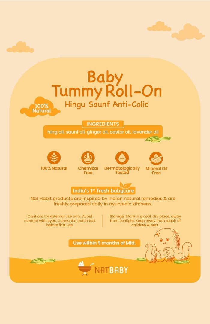 Hingu Saunf Tummy Roll On