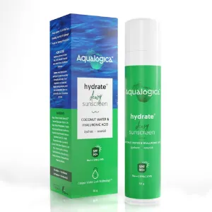 Hydrate  Dewy Sunscreen SPF 50 PA    UVA/B & Blue Light Protection for Men & Women | For Oily, Combination & Dry Skin | Fragrance-Free -50 gm