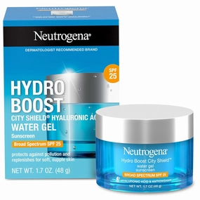 Hydro Boost Face Moisturizer with SPF 25, Hydrating Facial Sunscreen, Oil-Free and Non-Comedogenic Water Gel Face Lotion 1.7 Oz