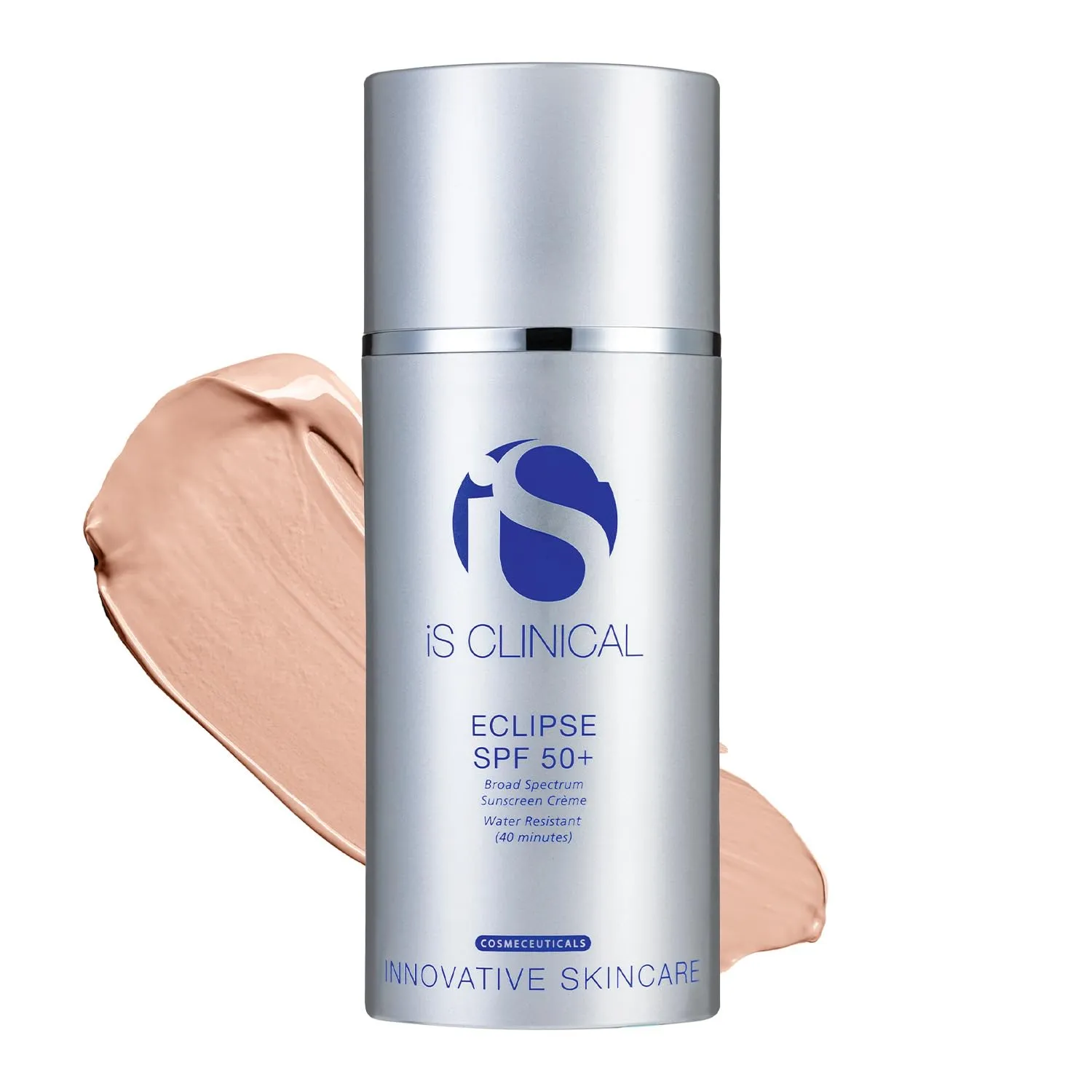 iS CLINICAL Eclipse SPF 50  Sunscreen, Zinc Oxide tinted sunscreen, ultra sheer non-greasy matte finish sun cream for face