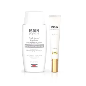 ISDIN Bundle Sunscreen & Under-Eye Treatment - Eryfotona Ageless Tinted Mineral Sunscreen & K-Ox Under-Eye Brightening Cream
