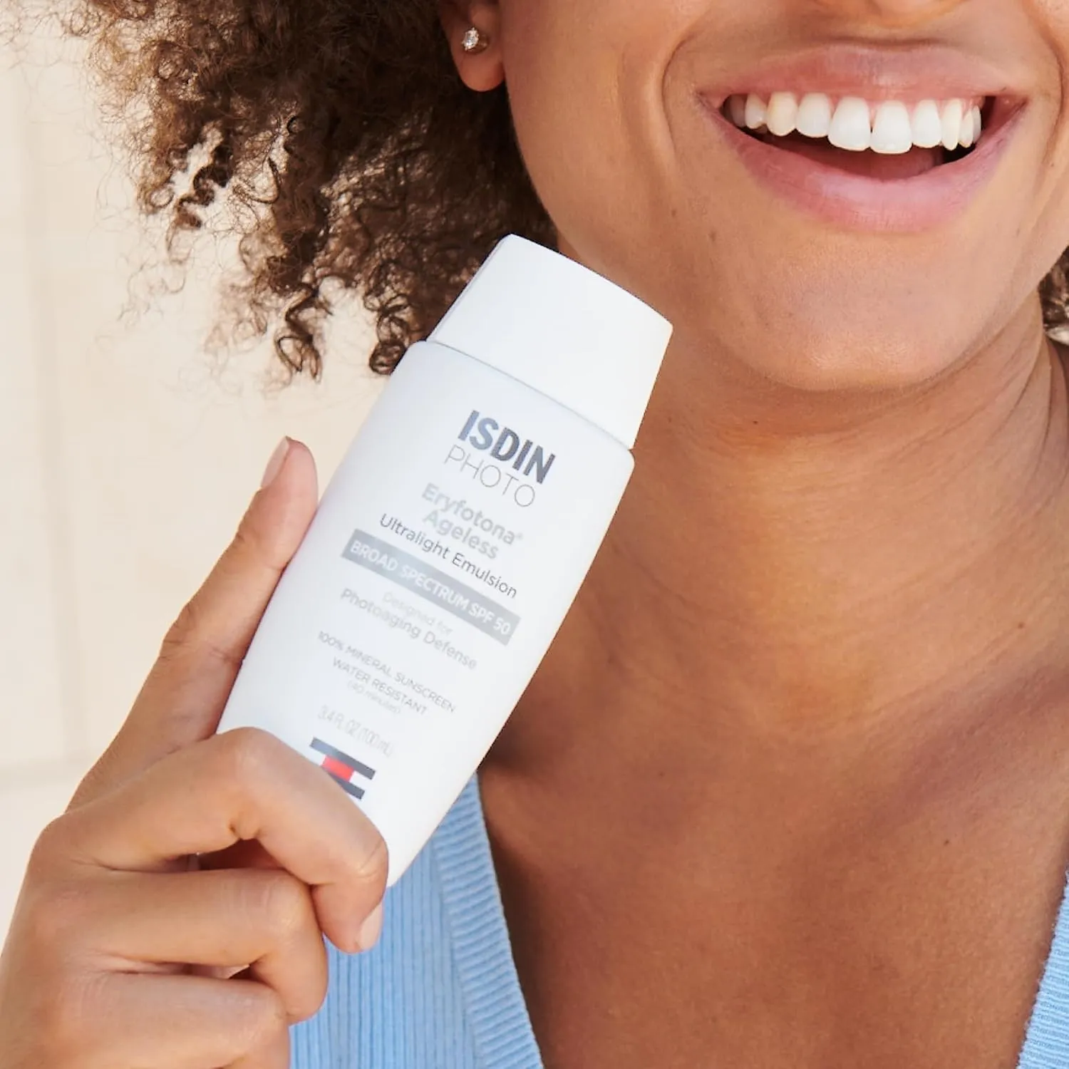 ISDIN Eryfotona Ageless Sunscreen Zinc Oxide and 100% Mineral Tinted Sunscreen SPF 50 