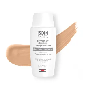 ISDIN Eryfotona Ageless Sunscreen Zinc Oxide and 100% Mineral Tinted Sunscreen SPF 50 