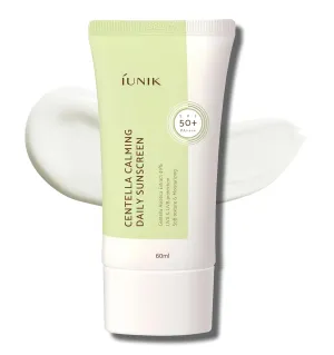 IUNIK Centella Calming Moisture Daily Sunscreen SPF 50  PA     Matte & No White Cast Centella Asiatica Dry Oily Sensitive Vegan Korean Skincare
