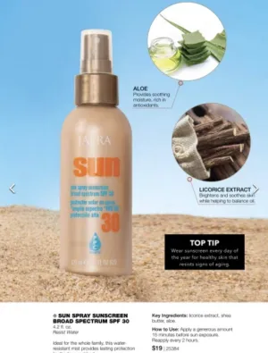 Jafra Sun Spray Sunscreen Broad Spectrum SPF 30