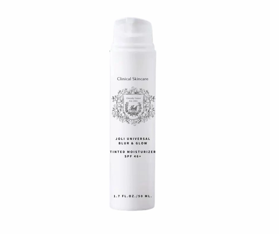 Joli Universal Blur & Glow Tinted Moisturizer With Spf 46 - Primer All-In-One Face, Micronized Zinc Oxide, Sunscreen - Broad Spectrum Protection Against Uva & Uvb Rays Tinted Sunscreen Face 1.7 Oz