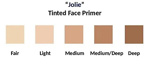 Jolie Tinted Foundation Face Primer SPF 20 Sunscreen, Subtle Radiance/Supreme Hydration - All Skin Types (Fair)