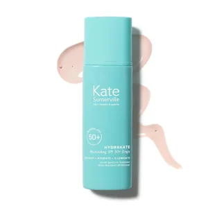 Kate Somerville HydraKate Illuminating Sunscreen Drops for face with 50  SPF, Zinc Oxide and Mineral Tinted, Moisturizing and Anti-Aging, 1.7 Fl. Oz