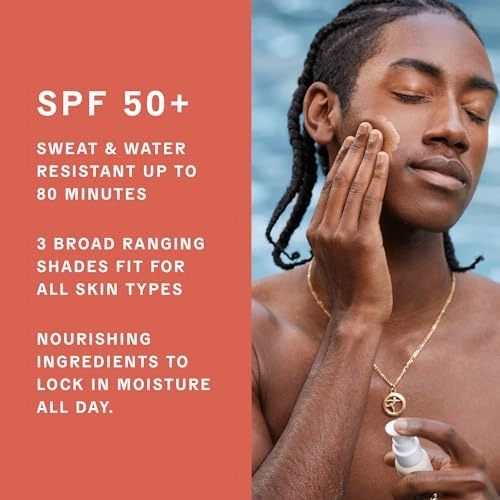 Kinlo Head-to-Toe Sunscreen Set (Medium)| GOLDEN RAYS SUNSCREEN WITH SPF 50   BODY LOTION WITH SPF 30 | Tinted Sunscreen for Face and Body Kit for Melanin Rich Skin | Black Owned Skincare| Made in USA