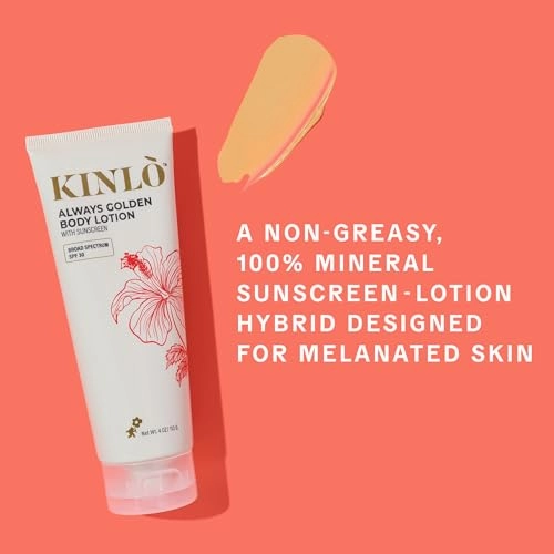 Kinlo Head-to-Toe Sunscreen Set (Medium)| GOLDEN RAYS SUNSCREEN WITH SPF 50   BODY LOTION WITH SPF 30 | Tinted Sunscreen for Face and Body Kit for Melanin Rich Skin | Black Owned Skincare| Made in USA