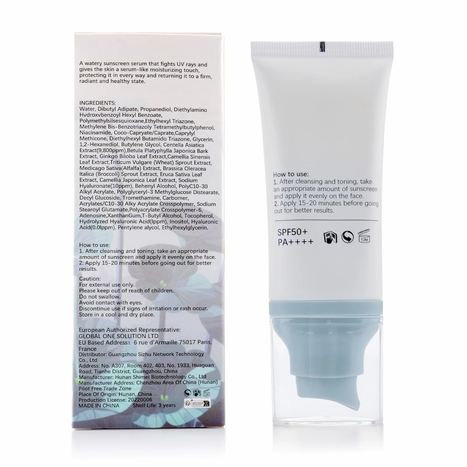 Korean Sunscreen for Face & body， Madagascar Centella Sunscreen SPF 50  ，mineral sunscreen with Tinted Moisturizer & Hyaluronic Acid &Niacinamide, korean skin care sunblock 50ml