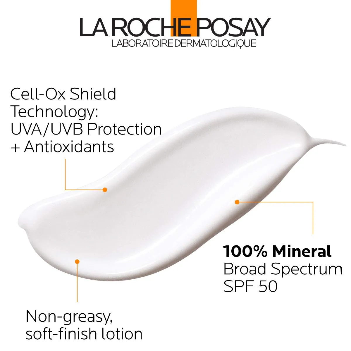 La Roche-Posay Anthelios Mineral Sunscreen SPF 50 Gentle Lotion, Broad Spectrum SPF   Antioxidants, Face & Body Sunscreen, Titanium Dioxide & Zinc Oxide, Oxybenzone Free, Oil Free