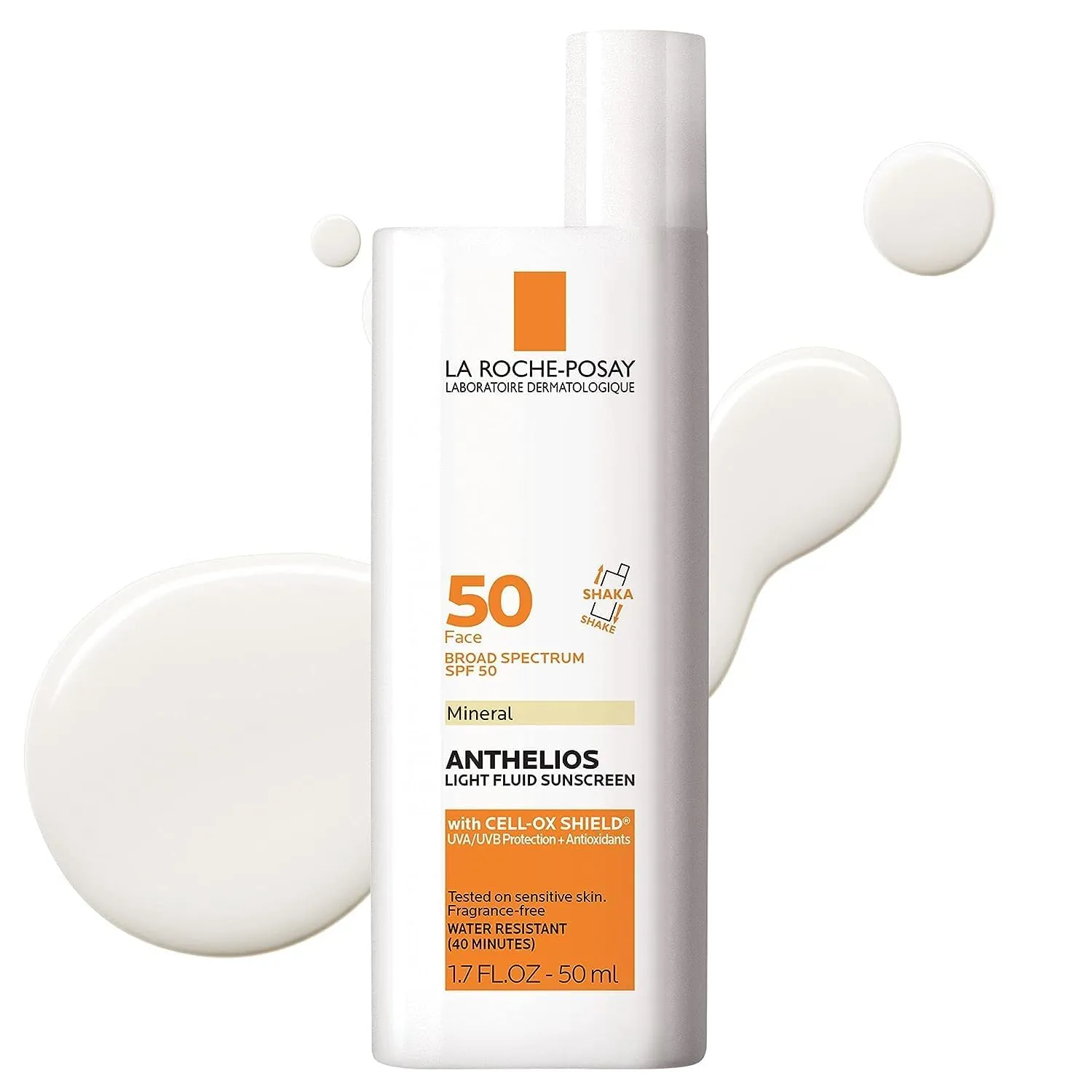 La Roche-Posay Anthelios Tinted Sunscreen SPF 40 , Broad Spectrum SPF   Antioxidants, Titanium Dioxide & Zinc Oxide Sunscreen, 4 Flexible Shades With No White Cast, Oil Free & Oxybenzone Free
