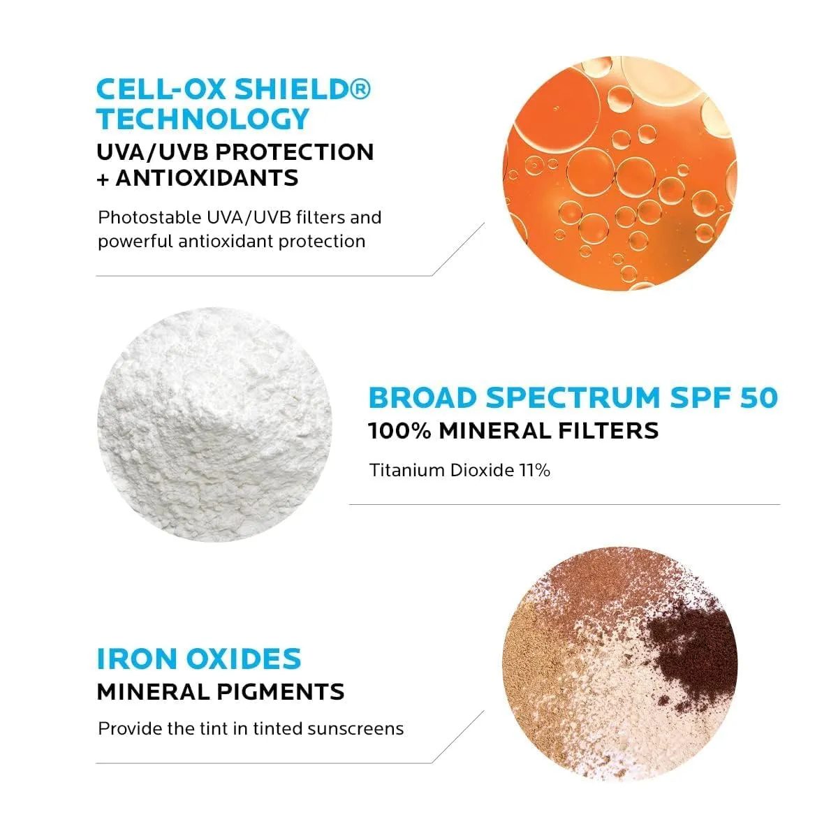 La Roche-Posay Anthelios Tinted Sunscreen SPF 40 , Broad Spectrum SPF   Antioxidants, Titanium Dioxide & Zinc Oxide Sunscreen, 4 Flexible Shades With No White Cast, Oil Free & Oxybenzone Free