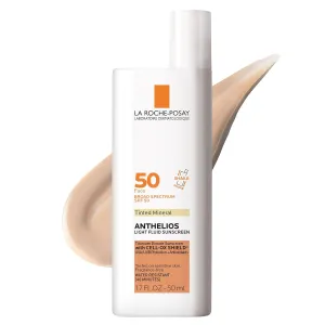 La Roche-Posay Anthelios Tinted Sunscreen SPF 40 , Broad Spectrum SPF   Antioxidants, Titanium Dioxide & Zinc Oxide Sunscreen, 4 Flexible Shades With No White Cast, Oil Free & Oxybenzone Free