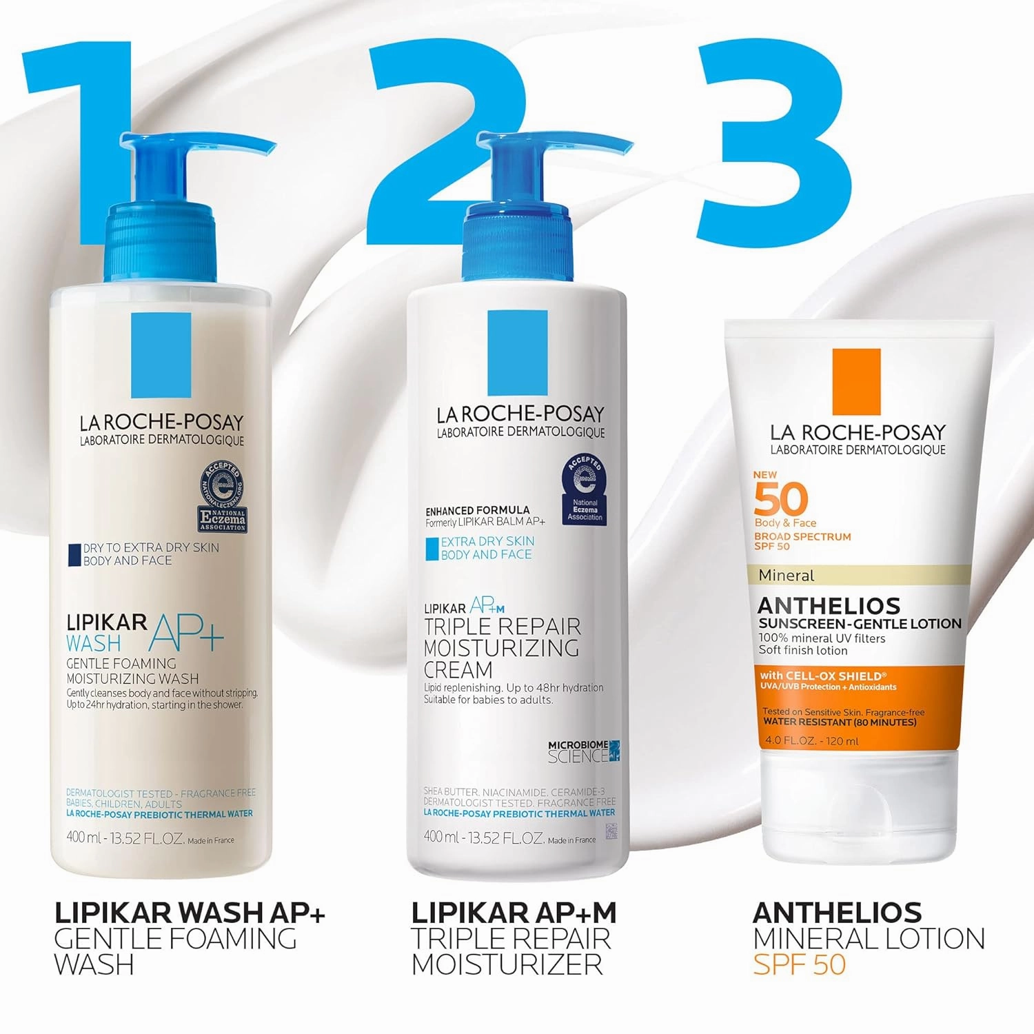 La Roche-Posay Anthelios Mineral Sunscreen SPF 50 Gentle Lotion, Broad Spectrum SPF   Antioxidants, Face & Body Sunscreen, Titanium Dioxide & Zinc Oxide, Oxybenzone Free, Oil Free