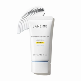 LANEIGE Hydro UV Defense Sunscreen Broad Spectrum SPF 50 : Korean Sunscreen, No White Cast, Dermatologically Tested, Hypoallergenic