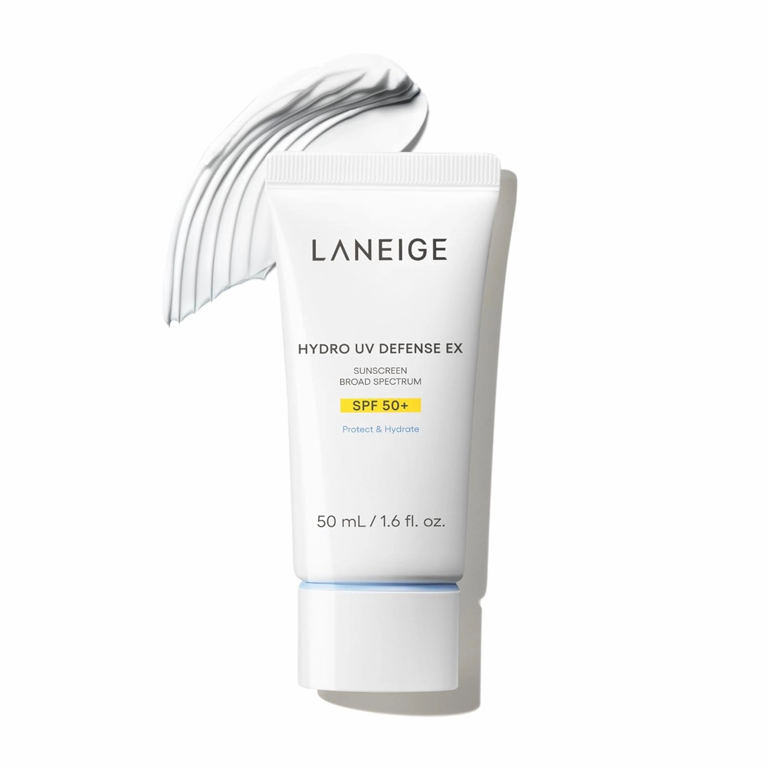 LANEIGE Hydro UV Defense Sunscreen Broad Spectrum SPF 50 : Korean Sunscreen, No White Cast, Dermatologically Tested, Hypoallergenic