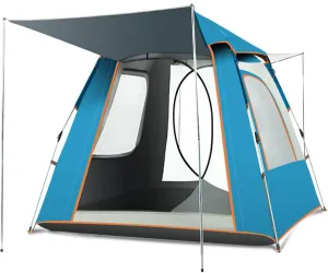 Large Tent 3-8 Person,Instant Family Cabin Tents,2 Doors and 2 Windows with Mesh,Waterproof Windproof Easy Set Up Dome Tent for Outdoor,Picnic,Camping,Family,Friends Gathering
