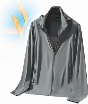 Large Size Sunscreen Fishing Clothing Men's Summer Detachable Anti-Uv Rash Guard Coat Ice Silk Sun Protection Clothing