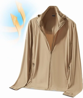 Large Size Sunscreen Fishing Clothing Men's Summer Detachable Anti-Uv Rash Guard Coat Ice Silk Sun Protection Clothing