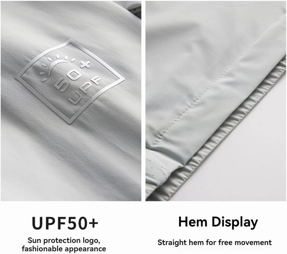 Large Size Sunscreen Fishing Clothing Men's Summer Detachable Anti-Uv Rash Guard Coat Ice Silk Sun Protection Clothing