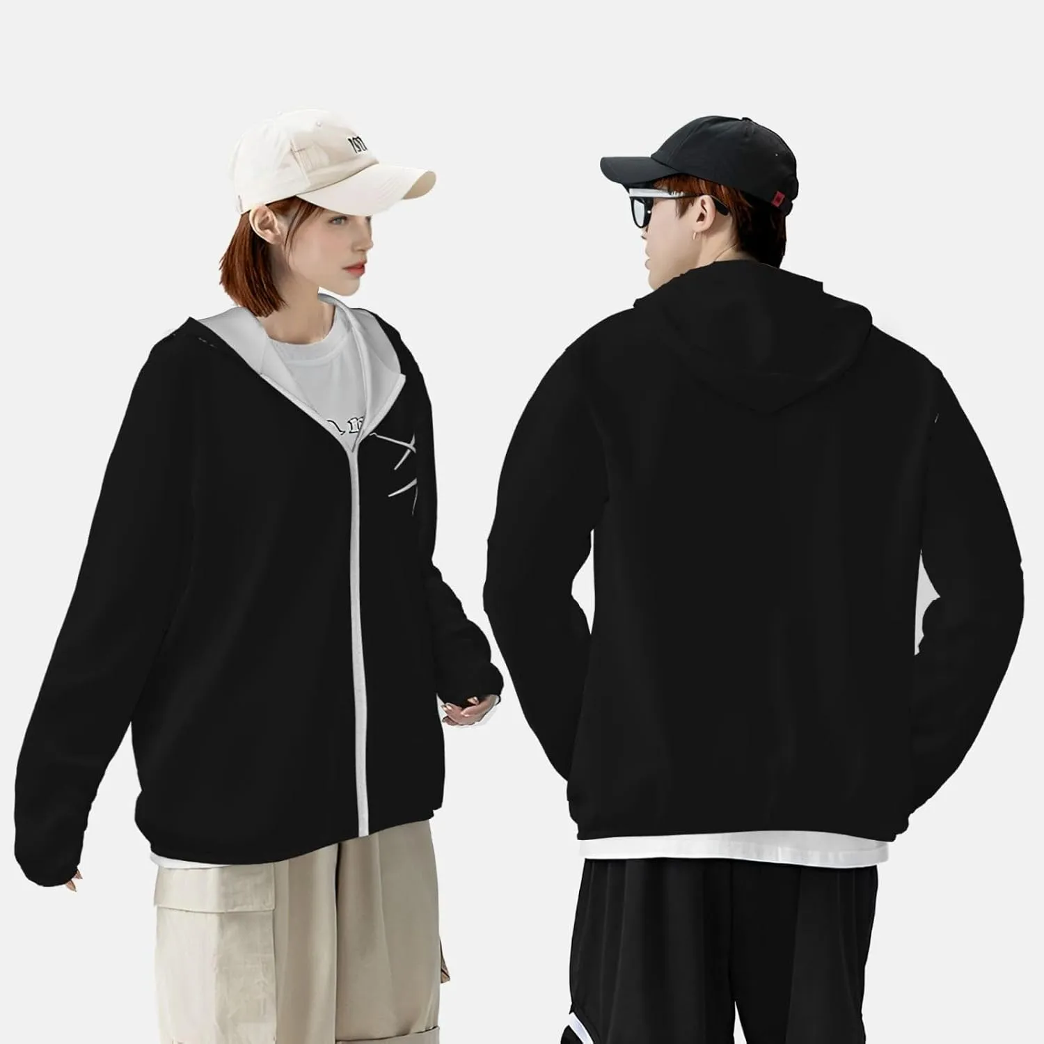 Lockheed Martin Sun Protection Hoodie Sunscreen Hoodie with Zipper for Men Women