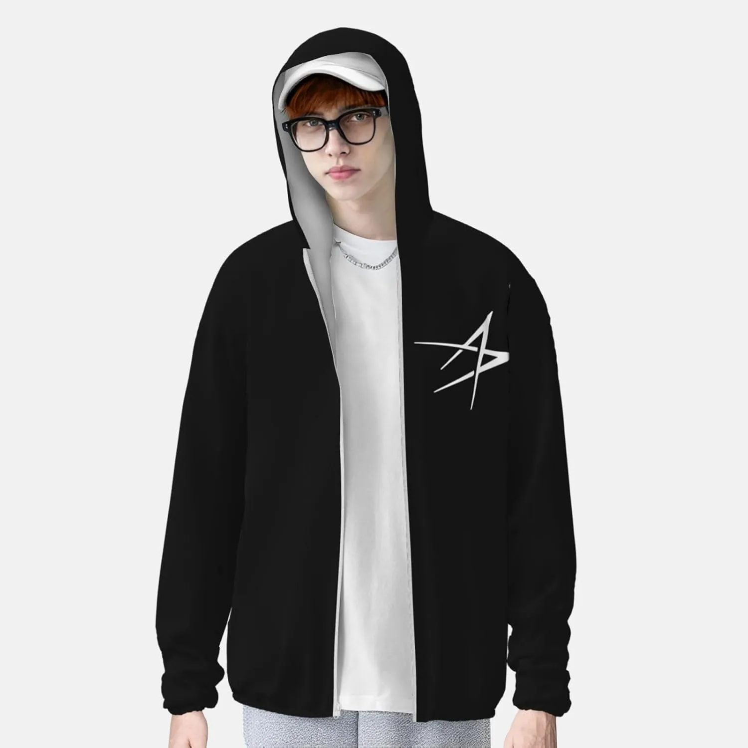 Lockheed Martin Sun Protection Hoodie Sunscreen Hoodie with Zipper for Men Women
