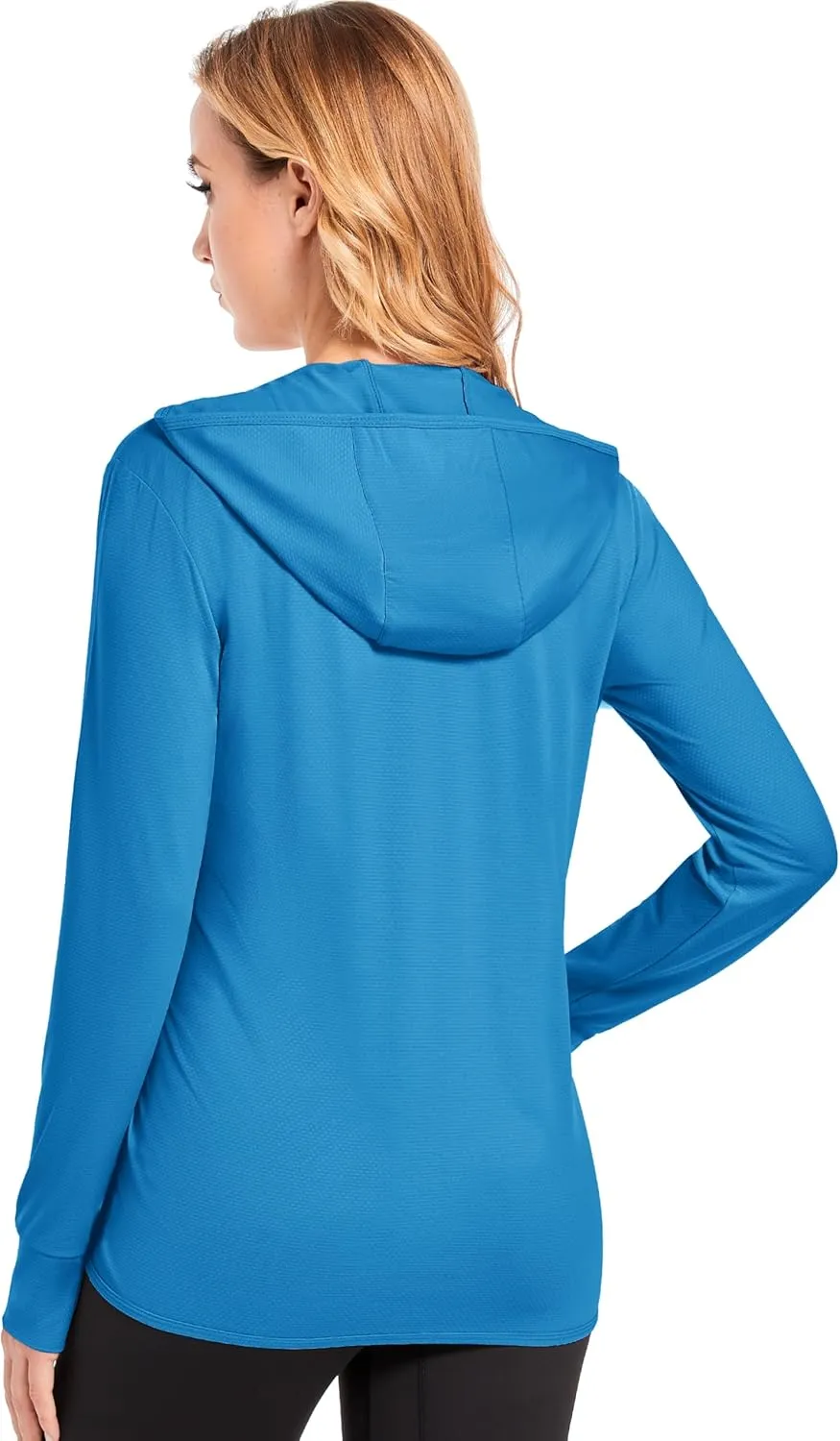 MAGCOMSEN Women's UPF 50  Sun Protection Jacket Long Sleeve Zip Up Cooling Lightweight Hoodie Hiking Shirt