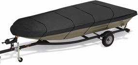 Marine Accessories 600D Waterproof Jon Boat Cover Heavy Duty Marine Boat Sunshade Dust-Proof Anti-UV Protection 12Ft/14Ft/16Ft/18Ft(12Ft)