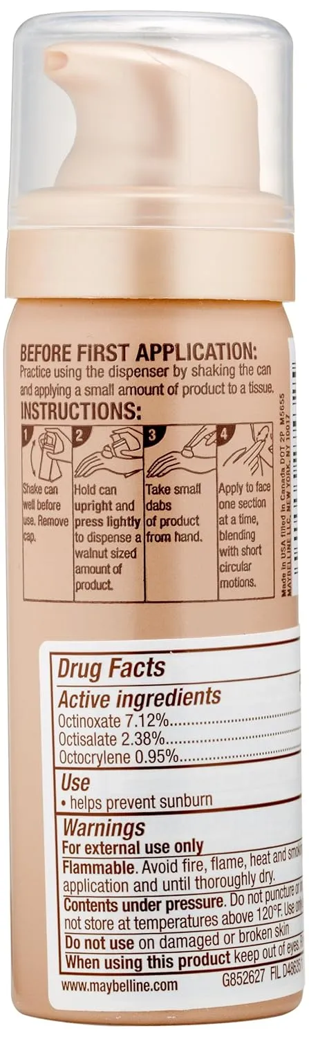 Maybelline New York Dream Nude Airfoam Foundation, Natural Beige, 1.6 Ounce