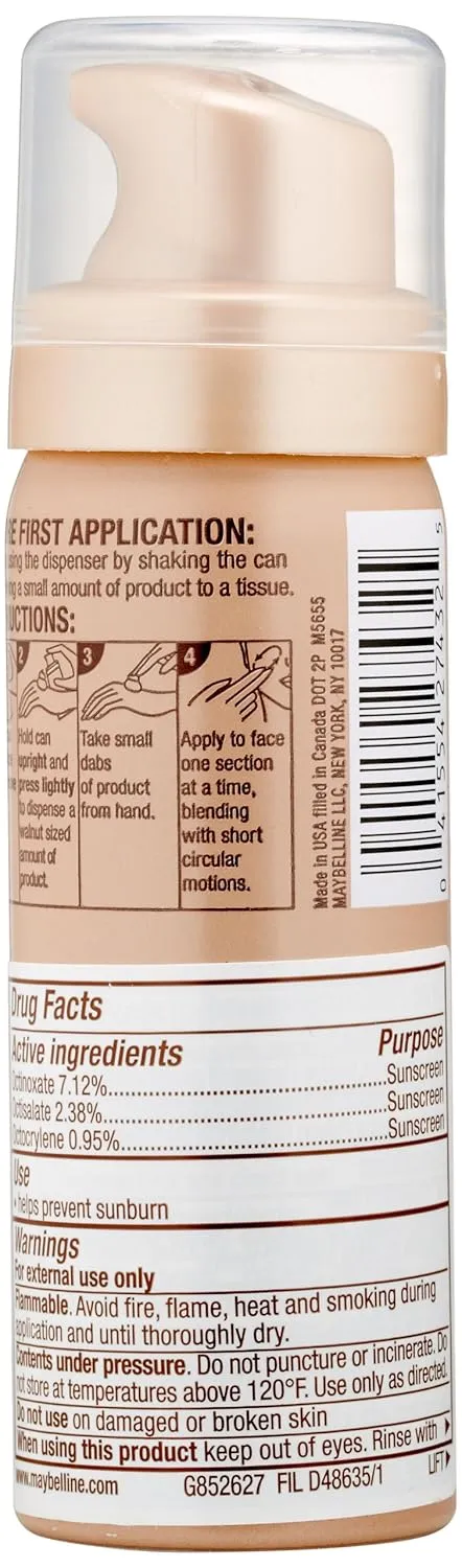 Maybelline New York Dream Nude Airfoam Foundation, Natural Beige, 1.6 Ounce