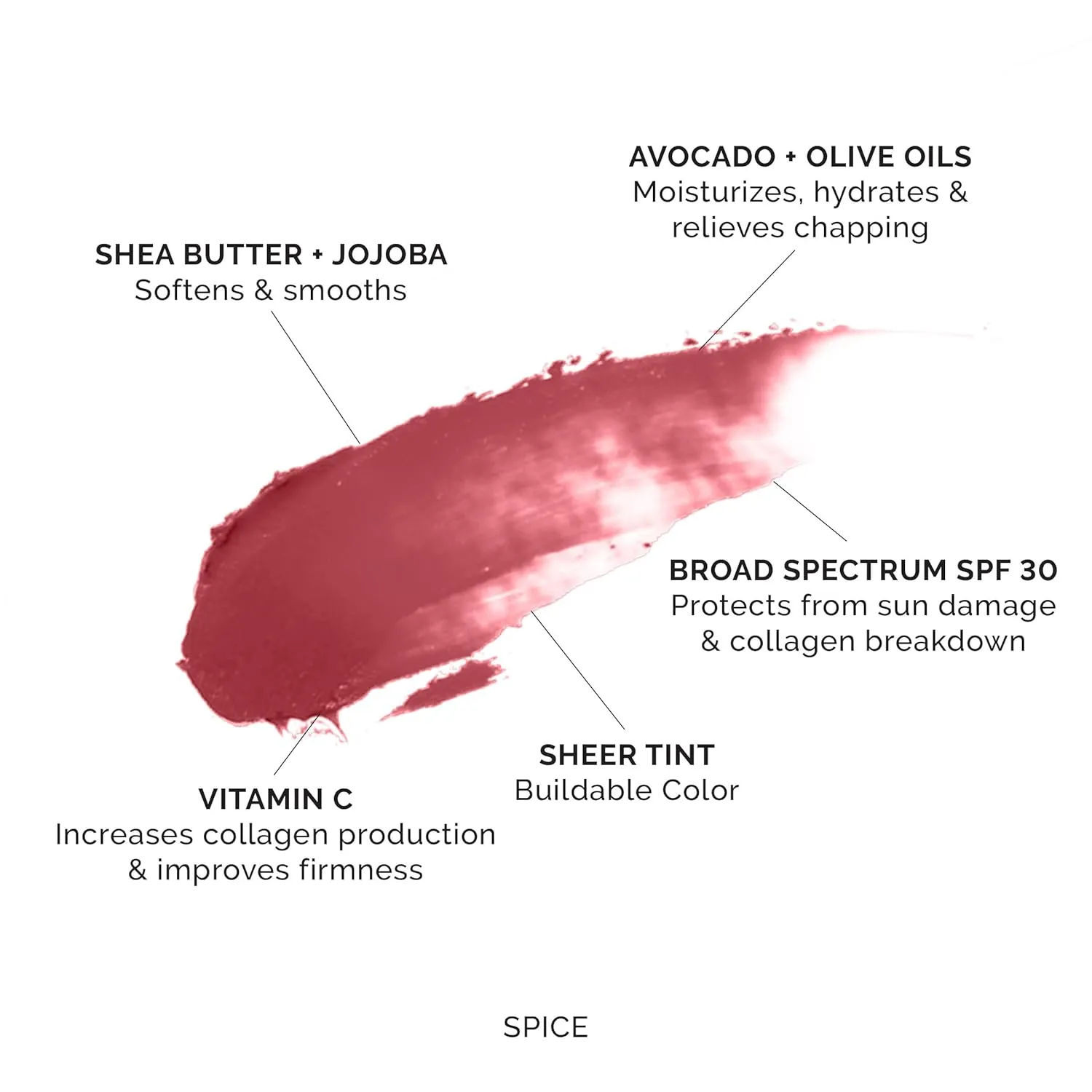 MDSolarSciences Tinted Lip Balm SPF 30, Sheer Hydrating Lip Sunscreen –Vegan, Gluten Free Lip with Naturally Moisturizing Shea Butter and Avocado Oil