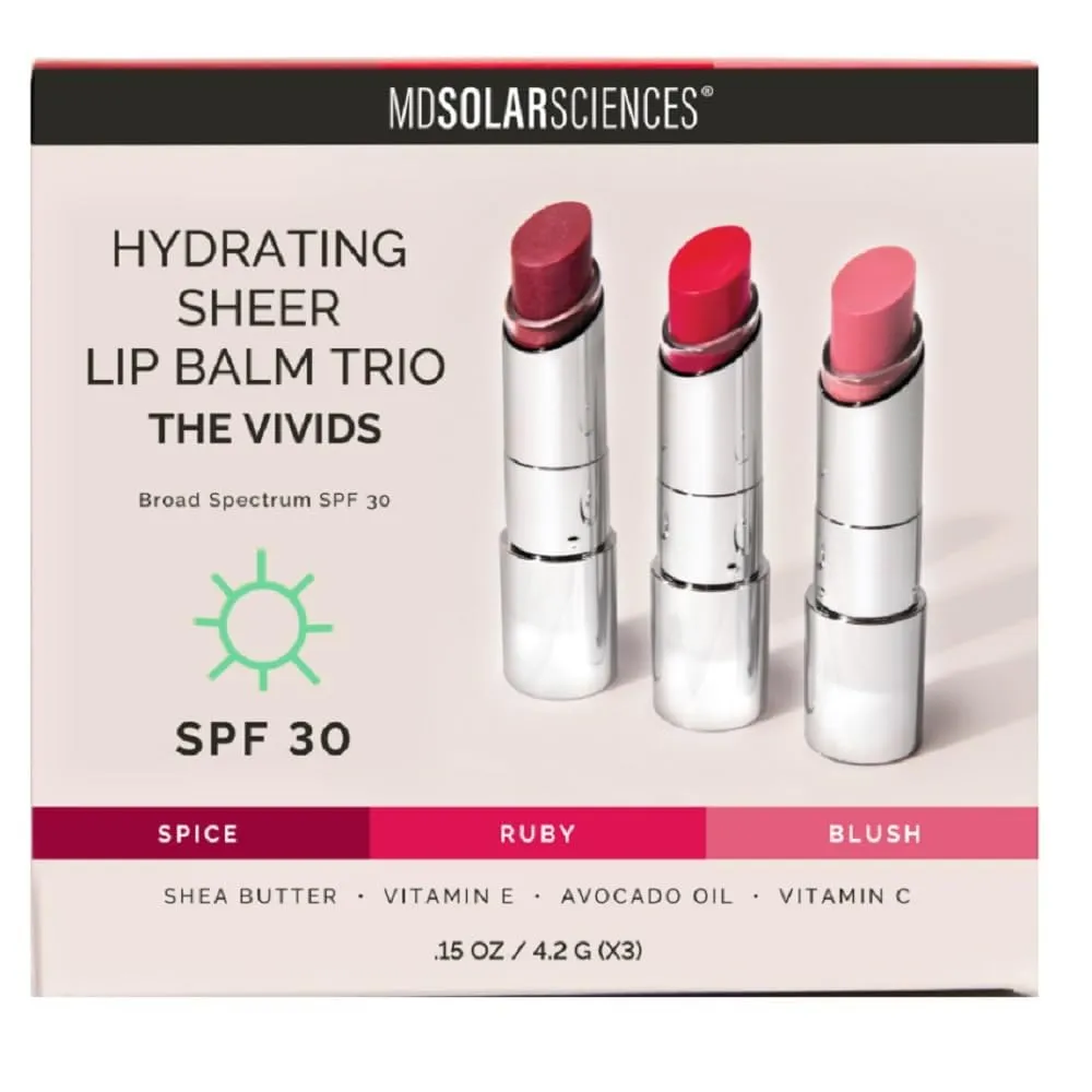 MDSolarSciences Tinted Lip Balm SPF 30, Sheer Hydrating Lip Sunscreen –Vegan, Gluten Free Lip with Naturally Moisturizing Shea Butter and Avocado Oil