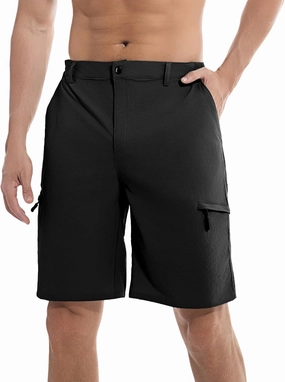 Men's Hiking Cargo Shorts Lightweight Quick-Dry Work Shorts with Zipper Pockets Summer Golf Casual Outdoor Shorts