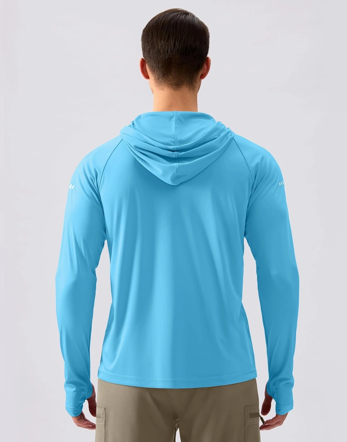 Men's Sun Protection Hoodie Shirt UPF 50  Long Sleeve Fishing Rash Guard UV SPF Summer Lightweight Hiking Shirt for Men
