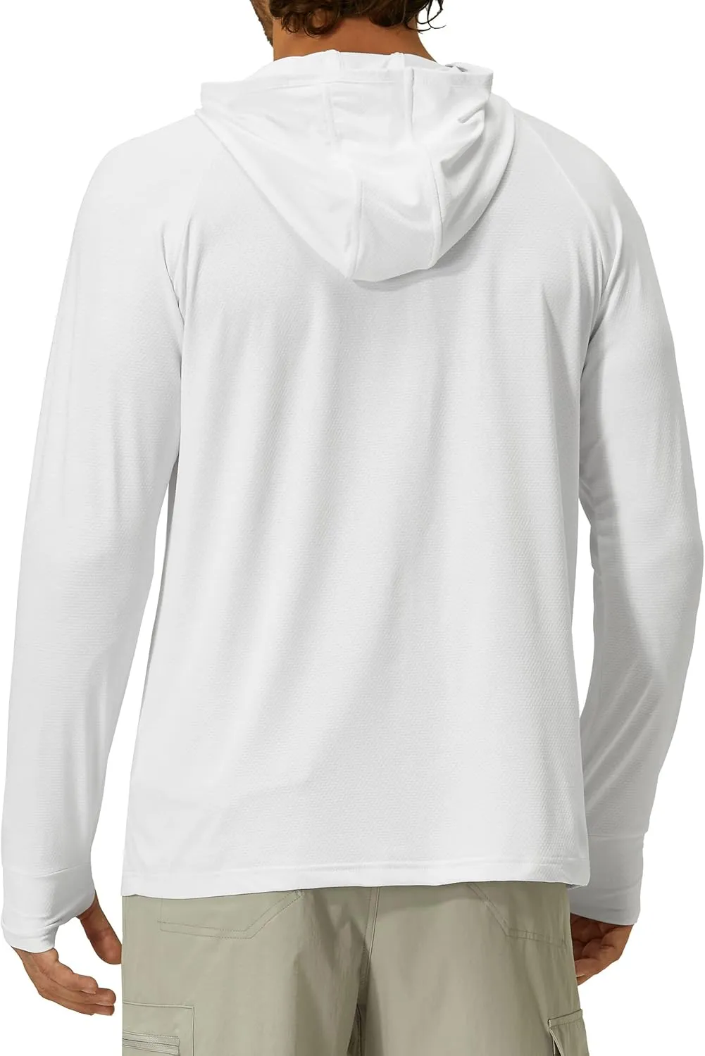 Mens UPF 50  Long Sleeve Sun Protection Hoodie Swim Shirts Rash Guard for Men UV Protection Fishing Clothing SPF Shirts