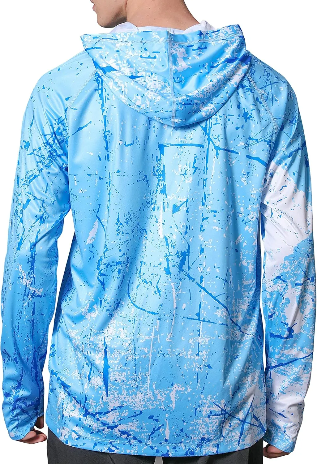 Men's UPF 50  Sun Protection Hoodie Shirt Long Sleeve SPF Fishing Outdoor UV Hiking Lightweight Shirts