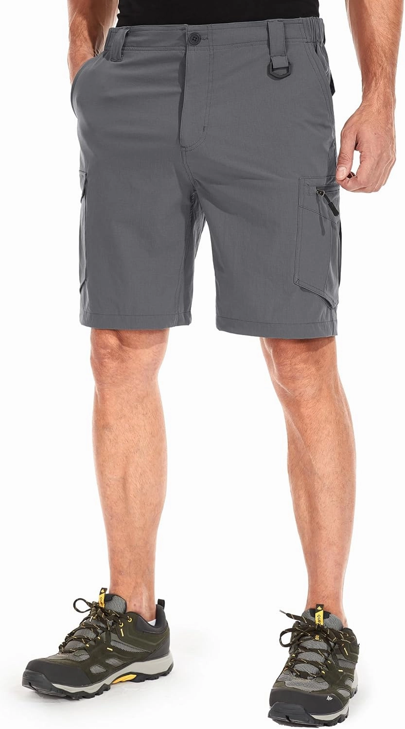 Mens Cargo Shorts, Lightweight Hiking Shorts for Men, Multi-Pocket Quick Dry Fishing ShortsFor Golf,Camping, Travel