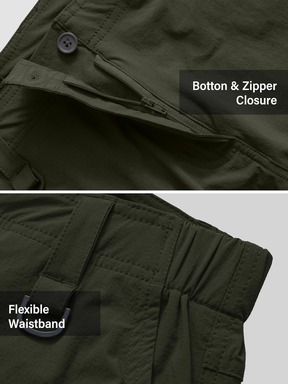 Mens Cargo Shorts, Lightweight Hiking Shorts for Men, Multi-Pocket Quick Dry Fishing ShortsFor Golf,Camping, Travel
