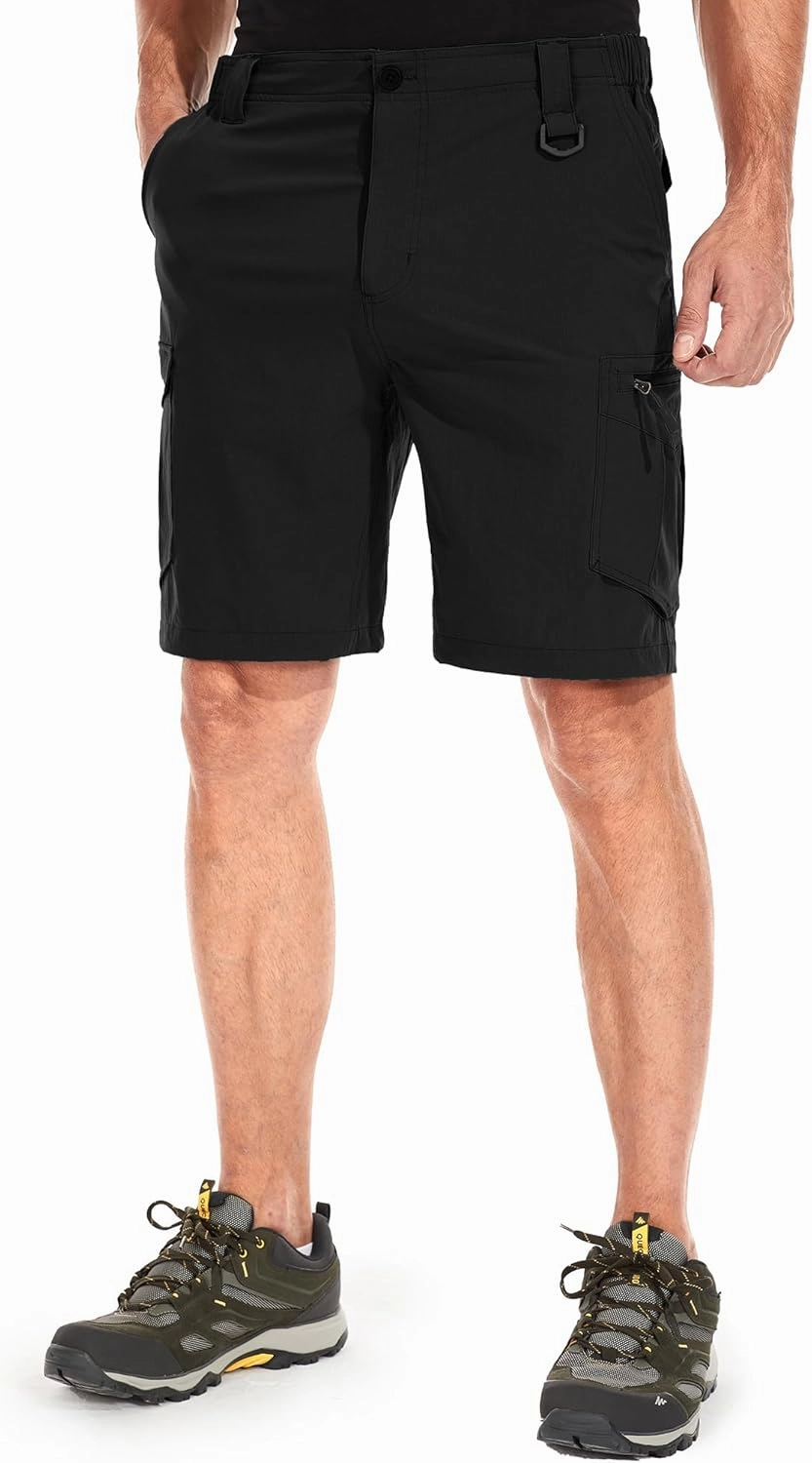 Mens Cargo Shorts, Lightweight Hiking Shorts for Men, Multi-Pocket Quick Dry Fishing ShortsFor Golf,Camping, Travel