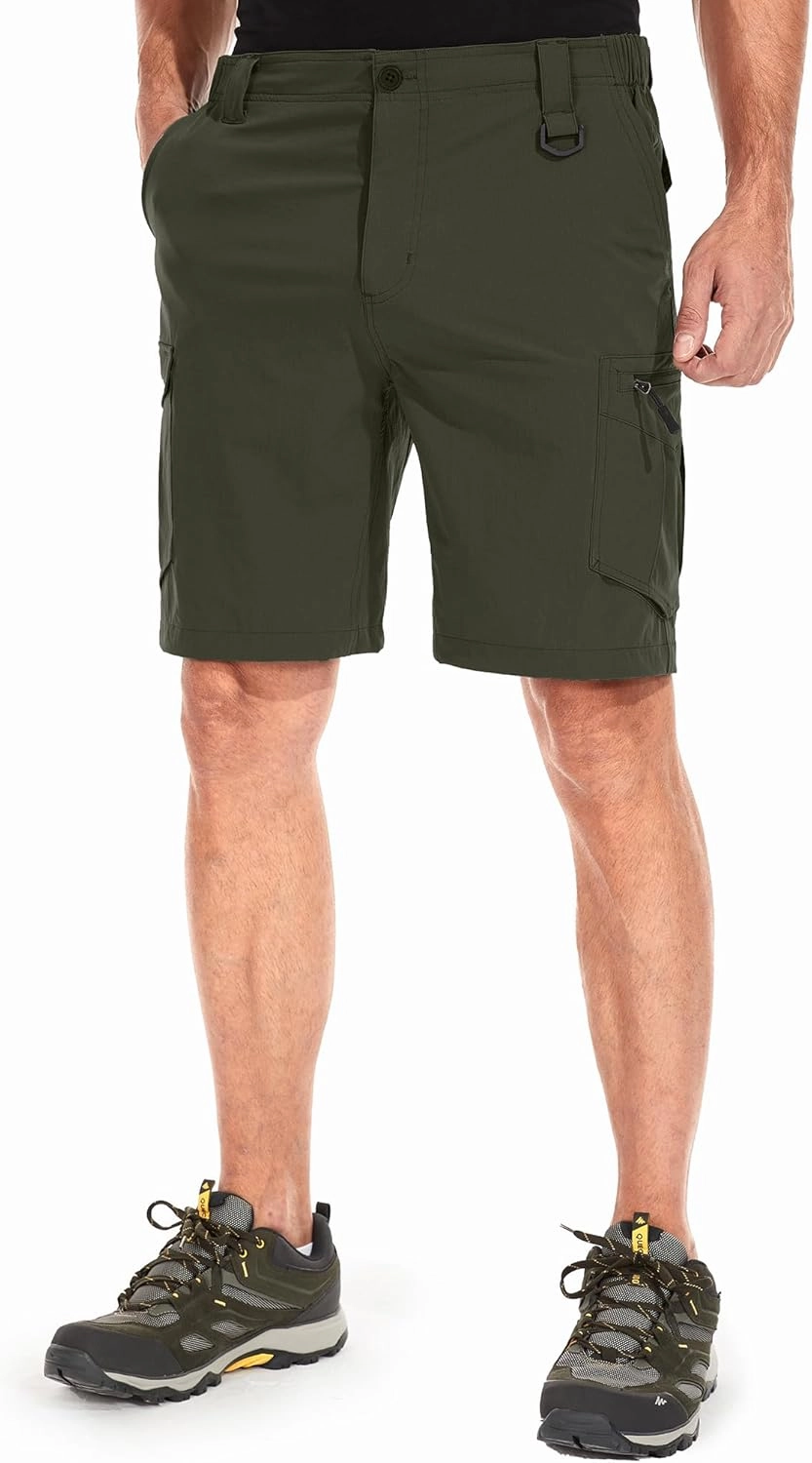Mens Cargo Shorts, Lightweight Hiking Shorts for Men, Multi-Pocket Quick Dry Fishing ShortsFor Golf,Camping, Travel