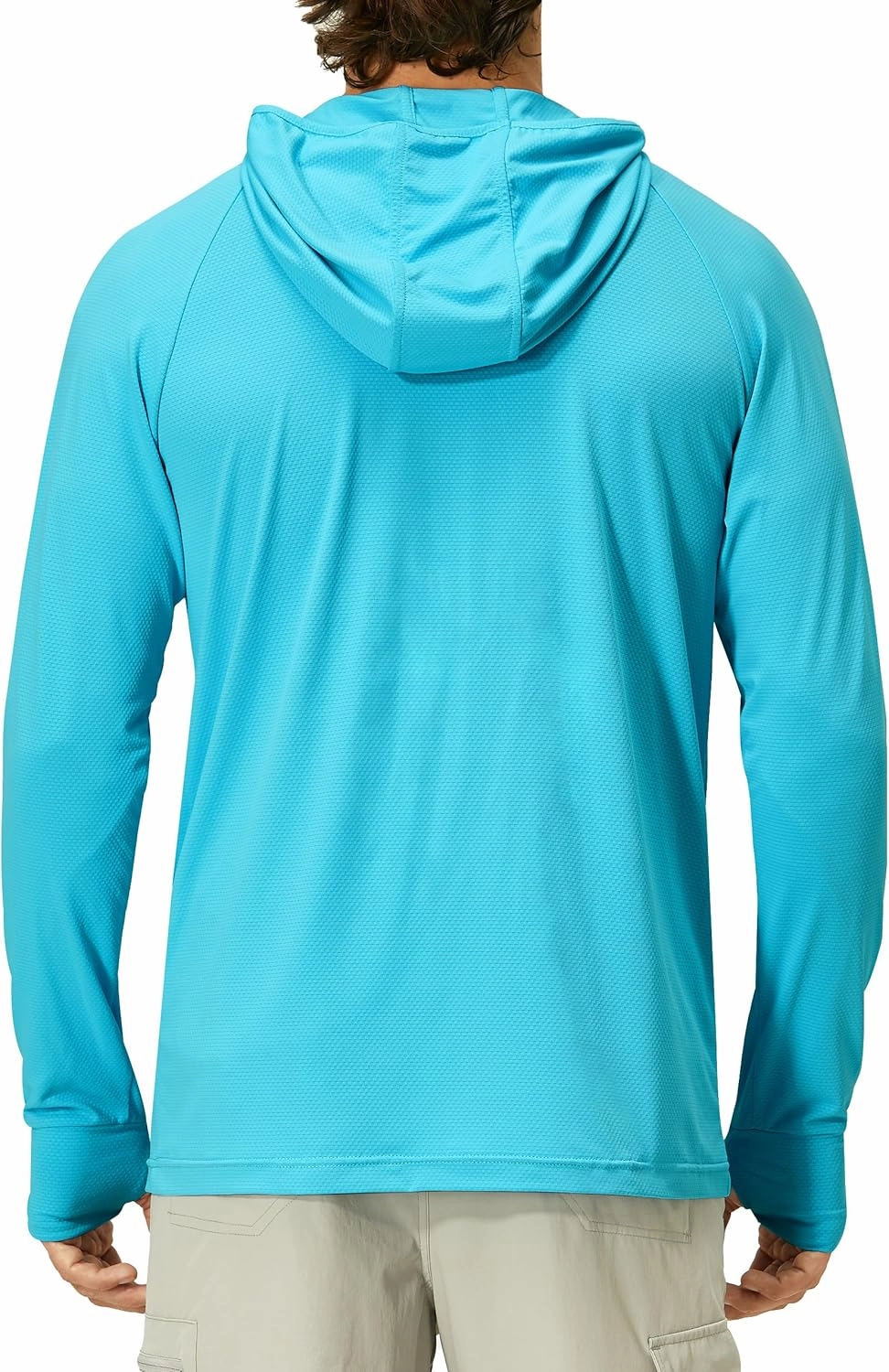 Mens UPF 50  Long Sleeve Sun Protection Hoodie Swim Shirts Rash Guard for Men UV Protection Fishing Clothing SPF Shirts