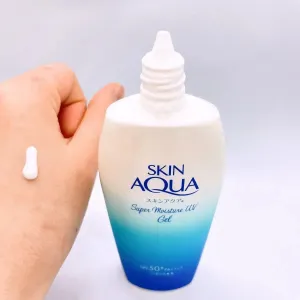 Moisture UV Aqua Gel Sunscreen SPF 50  PA    , 3.7 oz, Hyaluronic Acid, Waterproof, Fragrance-Free