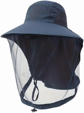 Mosquito Net Hat Sun Protection Fishing Hat with Mesh for Outdoor Hiking Gardening Men Women Breathable Bug Shield