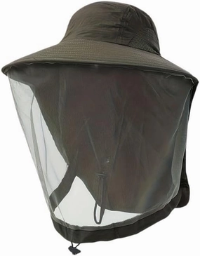 Mosquito Net Hat Sun Protection Fishing Hat with Mesh for Outdoor Hiking Gardening Men Women Breathable Bug Shield