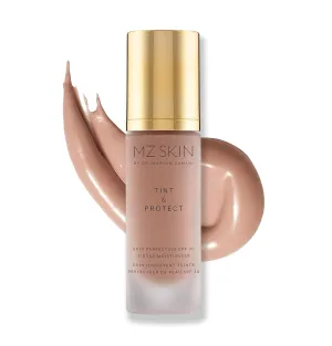 MZ SKIN Tint & Protect SPF 30 | 1.01 fl oz - Vitamin C Enriched Tinted Moisturizer with Hyaluronic Acid & Kahai Nut Oil, Tinted Sunscreen For Hydrating and Plumping Skin