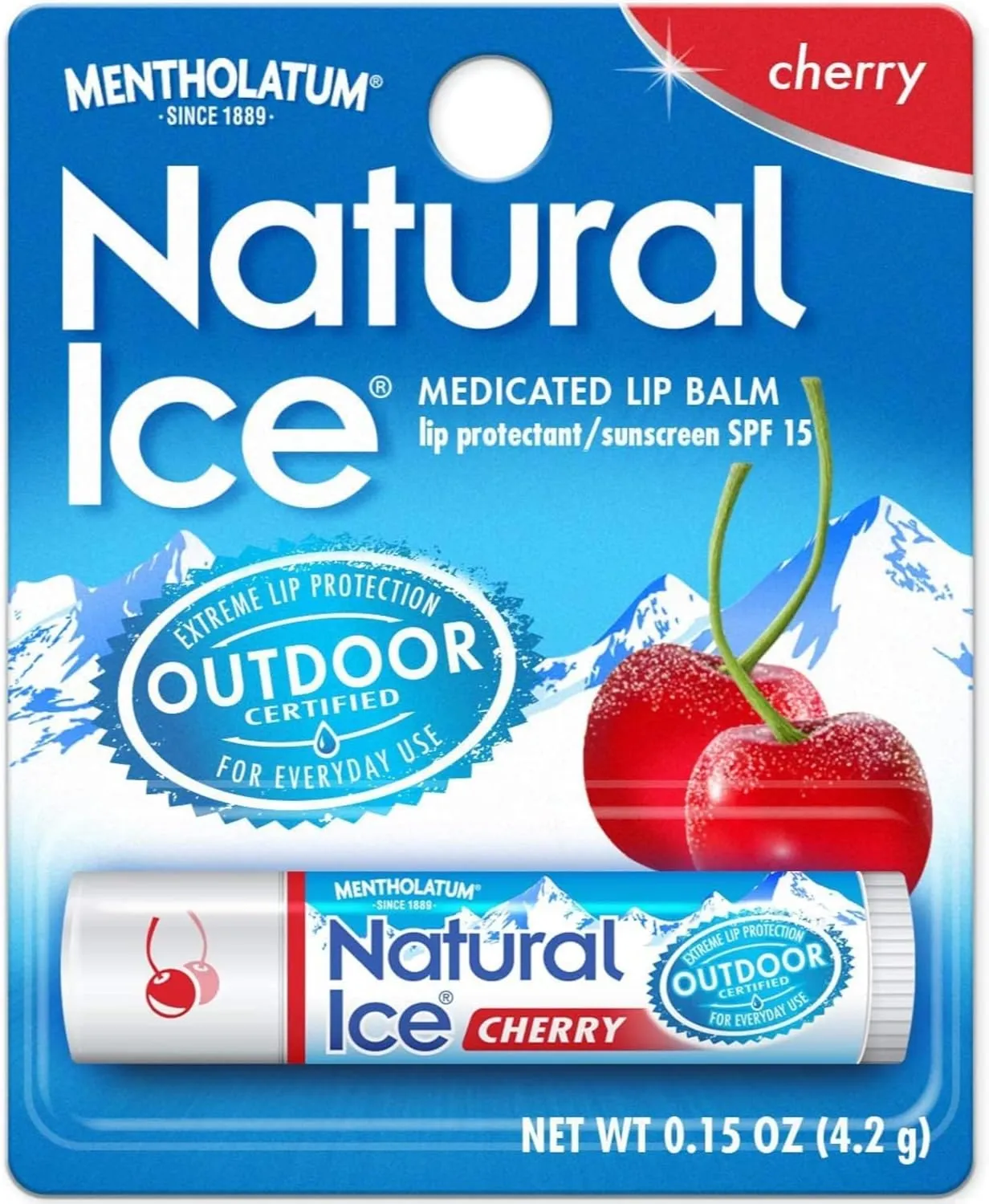 Natural Ice Medicated Lip Protectant/Sunscreen SPF 15, Cherry 48 ea