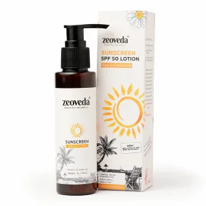 Natural Sunscreen Cream With SPF 50 | Lightweight on Both Face & Body | For& Blue Light Protection | Papaya Extract | Liquorice & Lemon Grass | No Parabens, All Skin Types (1)